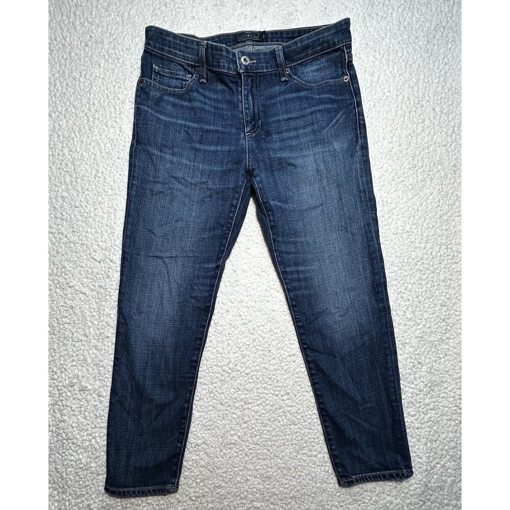 Lucky Brand 221 Straight Jeans Womens Size 6 28 Beach Break Medium Dark Wash